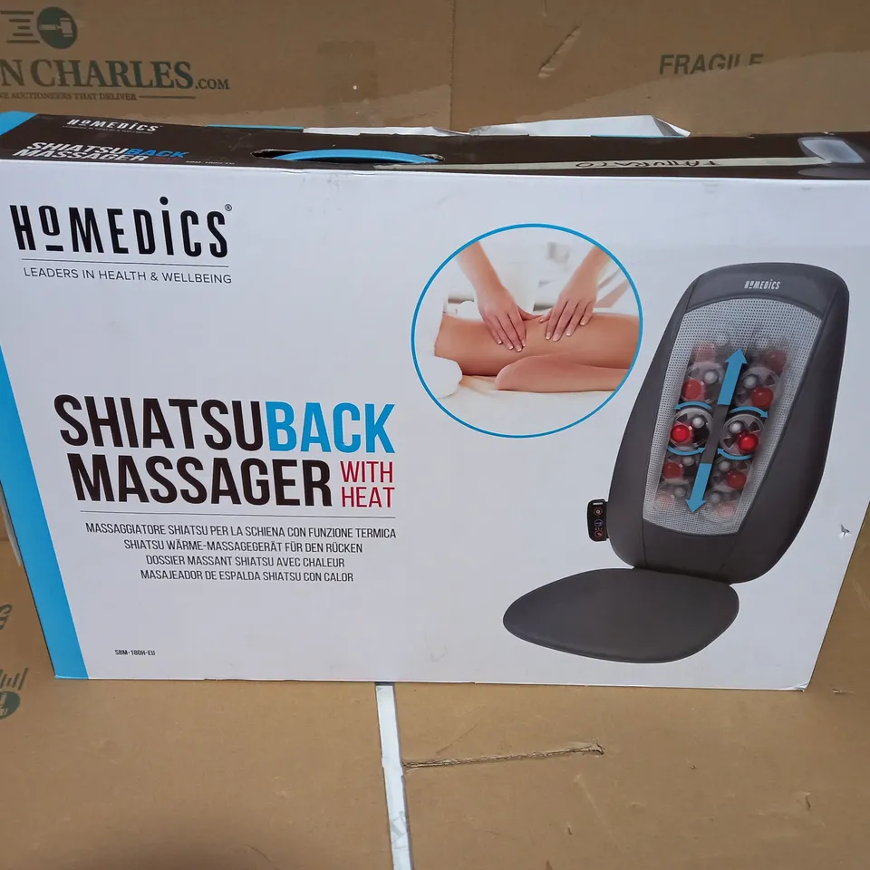 BOXED HOMEDICS SHIATSU BACK MASSAGER SBM-180H-EU