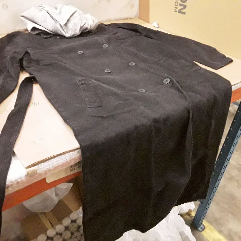 BOXED BRAND NEW JDWILLIAMS DENIM HOODED TRENCH SIZE 16 BLACK COLOUR APPROXIMATELY 5 PIECES 