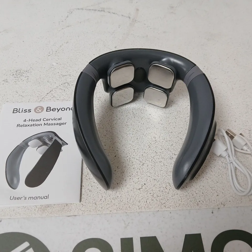 BLISS & BEYOND 4-HEAD CERVICAL RELAXATION MASSAGER