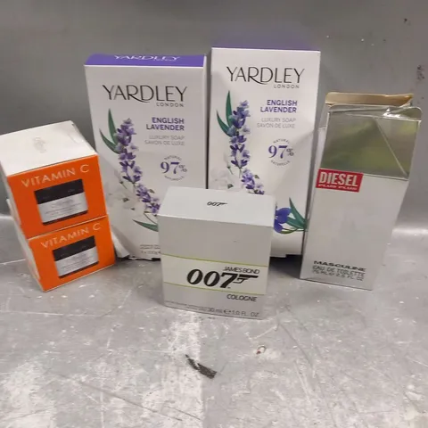 NINE ASSORTED HEALTH AND BEAUTY PRODUCTS TO INCLUDE; YARDLEY, DIESEL AND 007