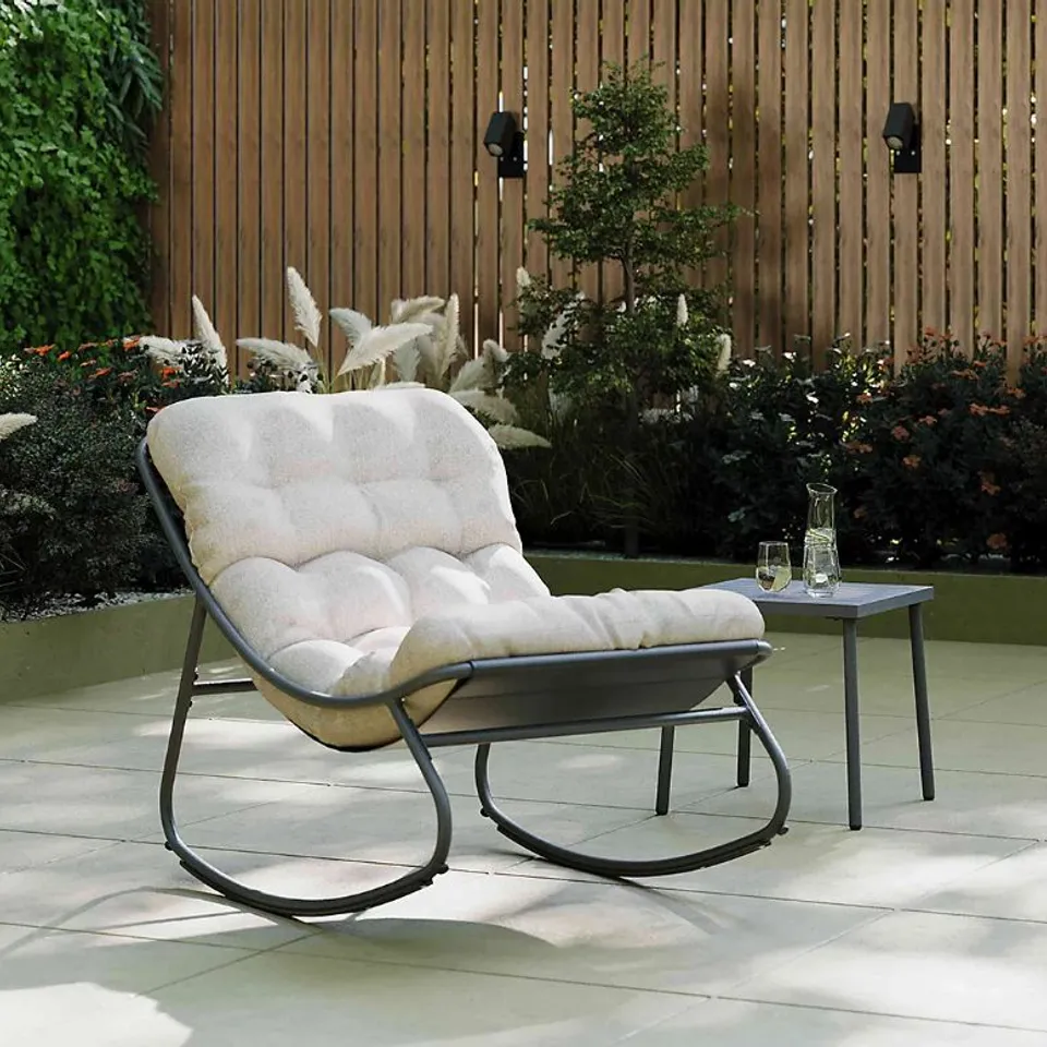 BOXED PORTO ROCKING CHAIR PADDED CUSHION (1 BOX)