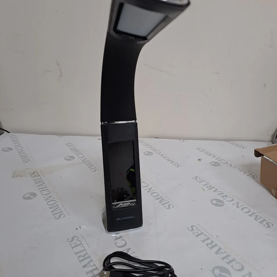 BELL & HOWELL RECHARGEABLE LED DESK LAMP WITH ALARM