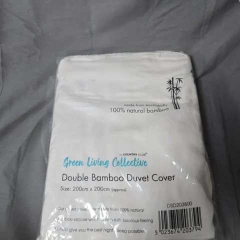 GREEN LIVING COLLECTIVE DOUBLE BAMBOO DUVET COVER – 200 X 200 CM (100% BAMBOO)