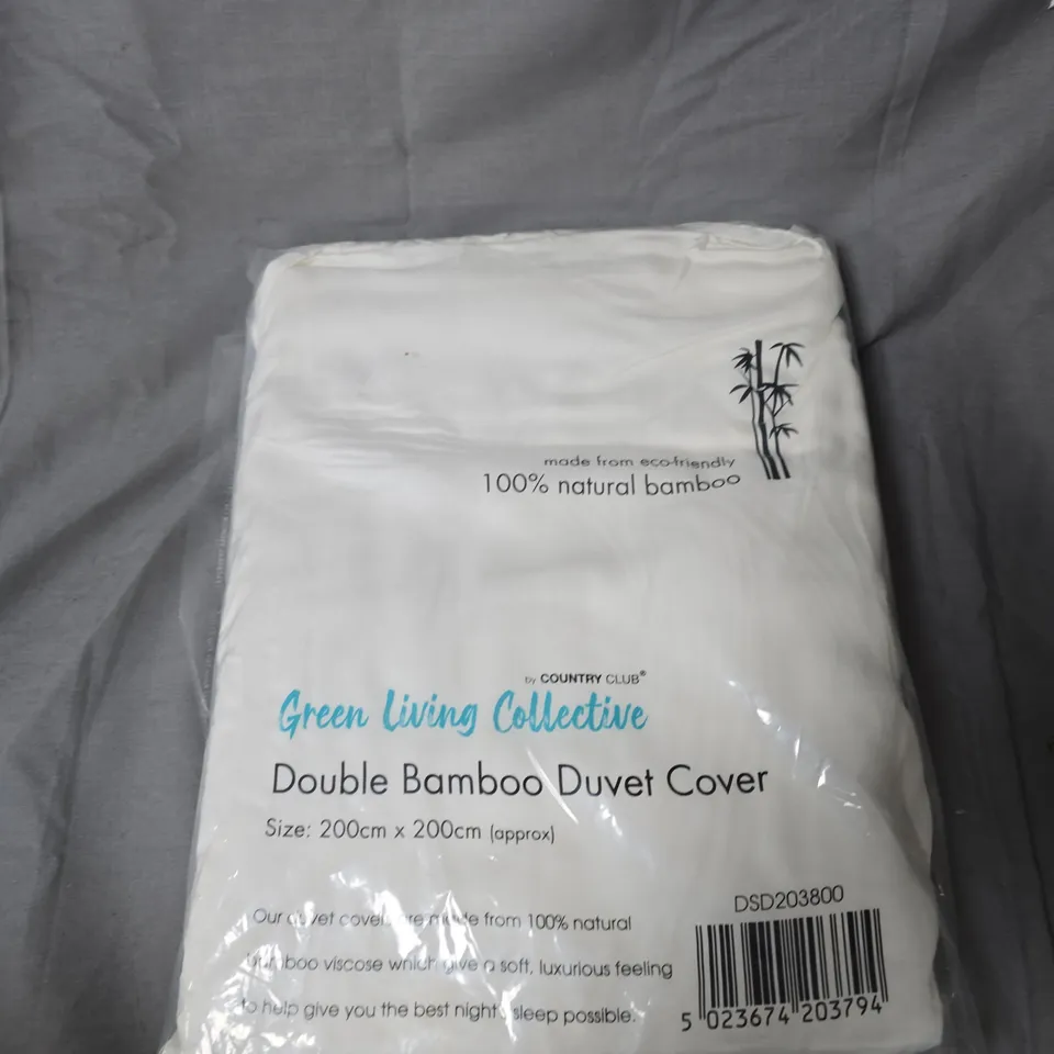 GREEN LIVING COLLECTIVE DOUBLE BAMBOO DUVET COVER – 200 X 200 CM (100% BAMBOO)