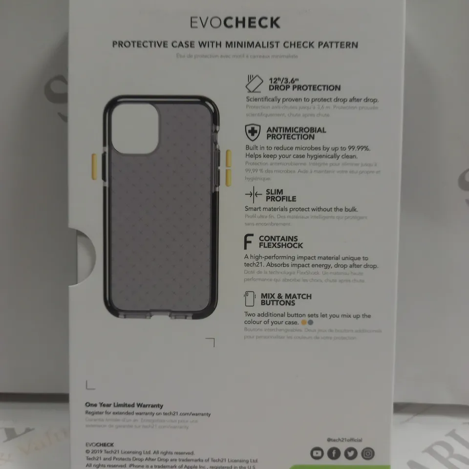 TECH21 EVOCHECK MOBILE PHONE CASE FOR IPHONE 11