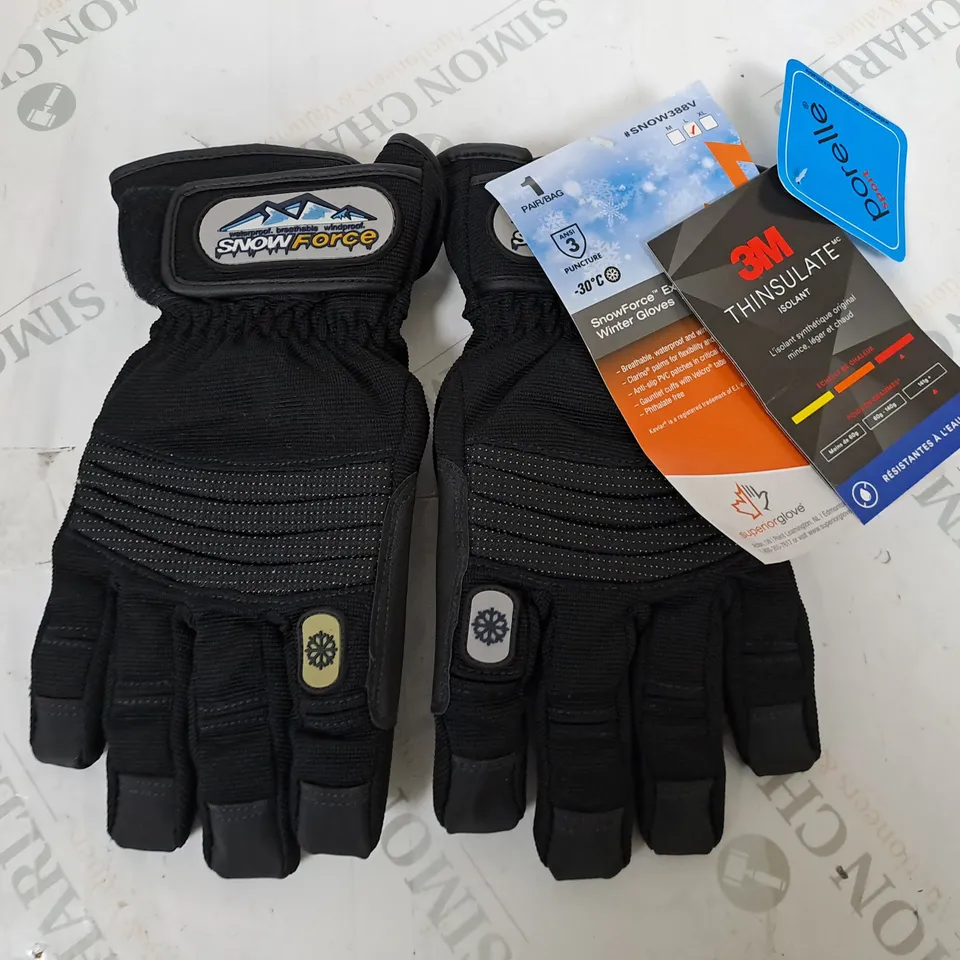 SNOW FORCE EXTREME COLD WINTER GLOVES - L