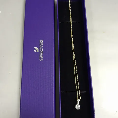 SWAROVSKI GOLD CHAIN PENDANT NECKLACE
