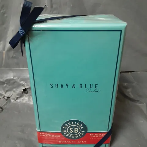 BOXED AND SEALED SHAY & BLUE LONDON NATURAL SPRAY FRAGRANCE (100ml)