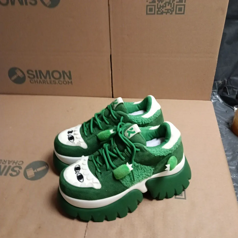 KOI BEANZILLA PLATFORM TRAINERS – GREEN, UK7
