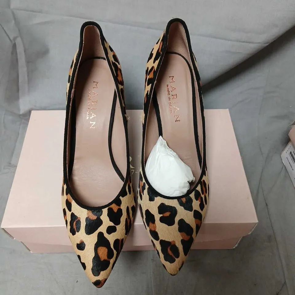 MARIAN LEOPARD PRINT HIGH-HEELED PUMPS – UK 6.5 (EU 40)