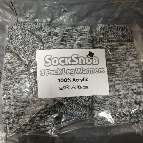 APPROXIMATELY 80 PAIRS OF SOCK SNOB LEG WARMERS IN GREY