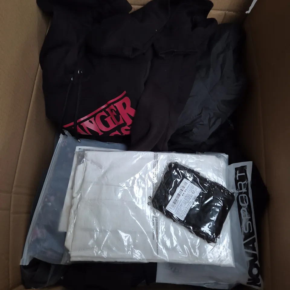 APPROXIMATELY 25 ASSORTED CLOTHING AND FASHION PRODUCTS IN VARIOUS STYLES AND SIZES - COLLECTION ONLY