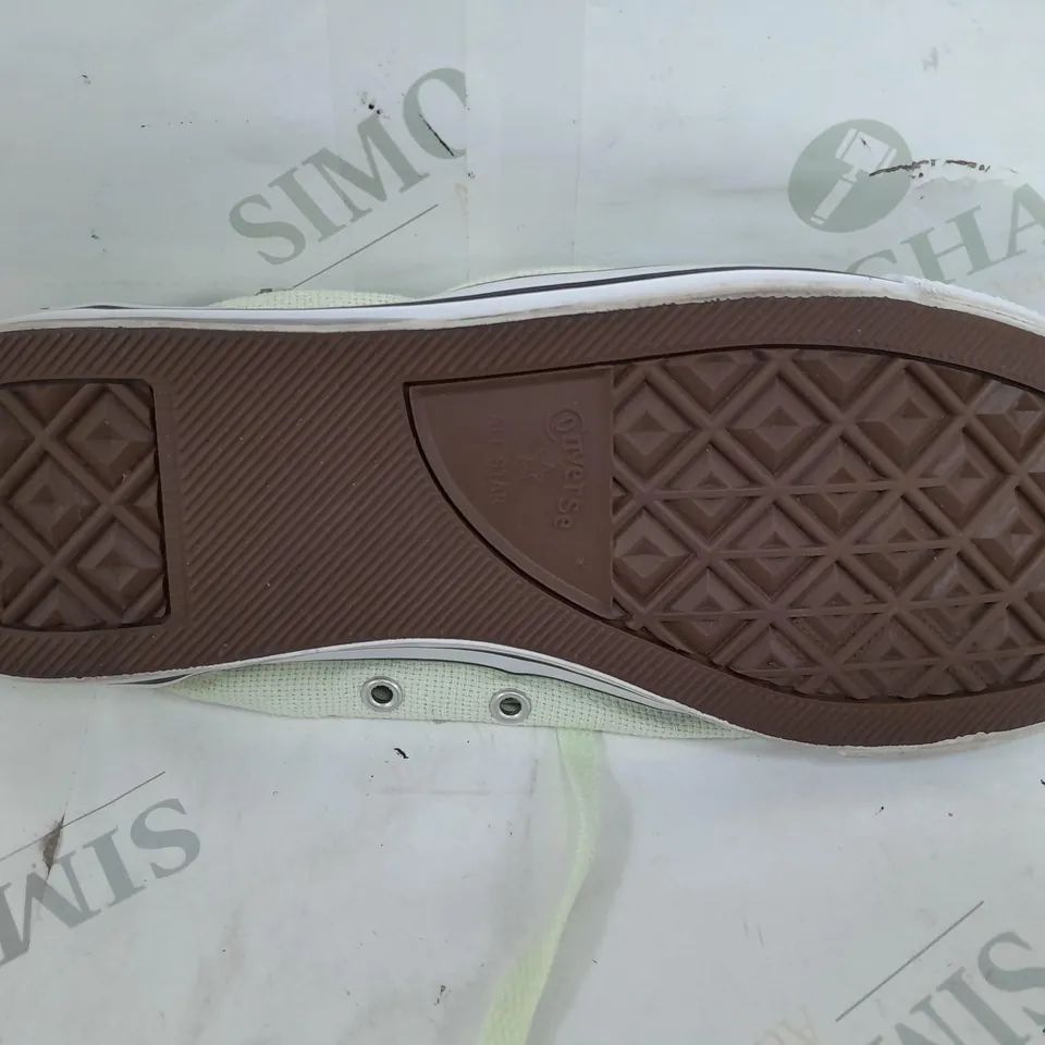 PAIR OF CONVERSE ALL STARS IN LIME GREEN - UK 8