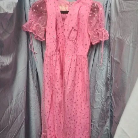 MOLBY THE LABEL PINK DRESS UK 16