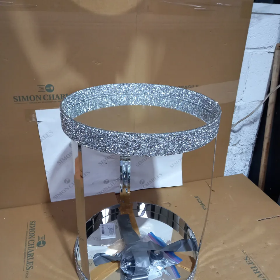 JULIEN MACDONALD ROUND CRYSTAL BAR CART