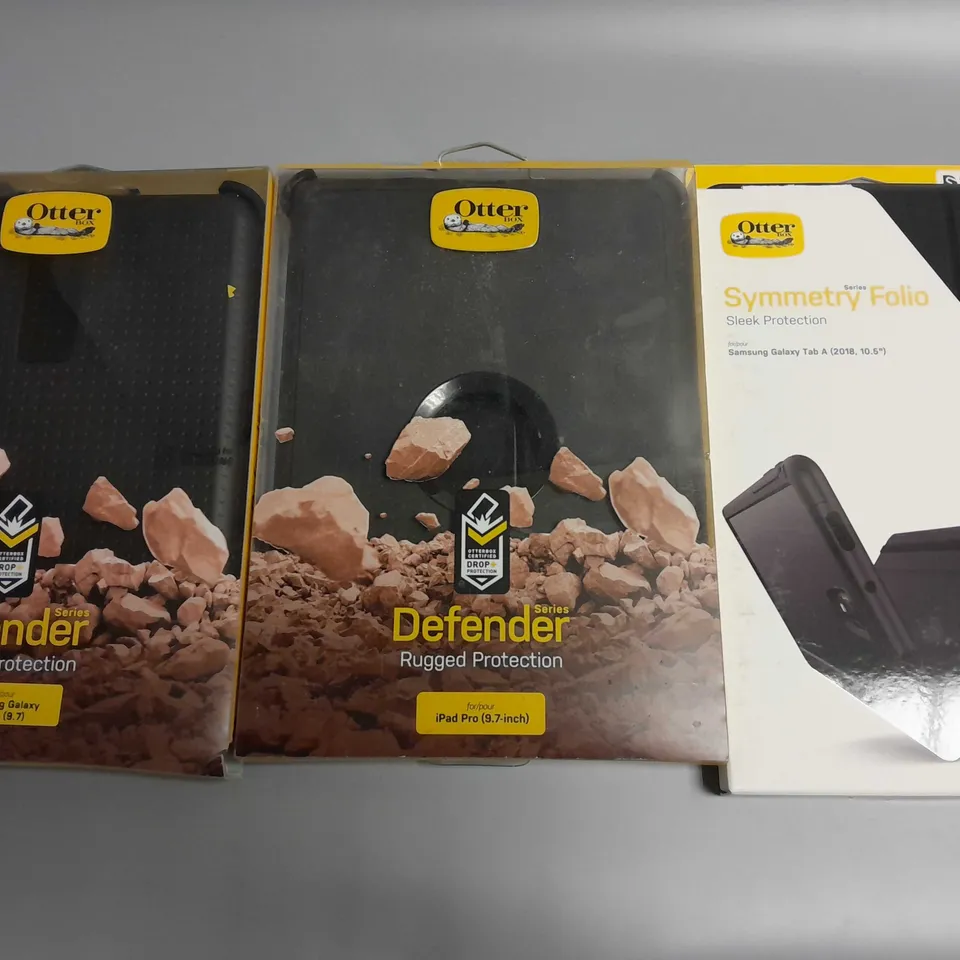 LOT OF 3 ASSORTED OTTER TABLET CASES