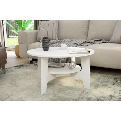BOXED AURIGAE FOUR LEG COFFEE TABLE WITH STORAGE