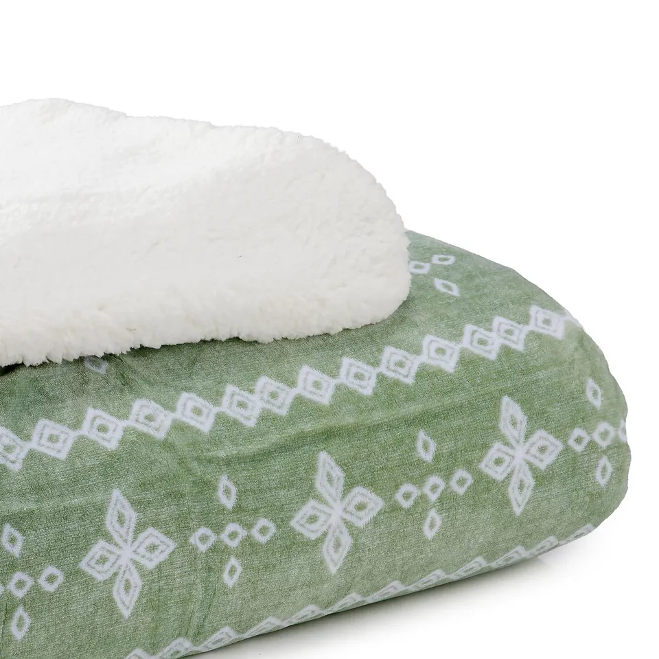 SARA BY SARA DAVIES VELVET TOUCH AND SHERPA REVERSE THROW