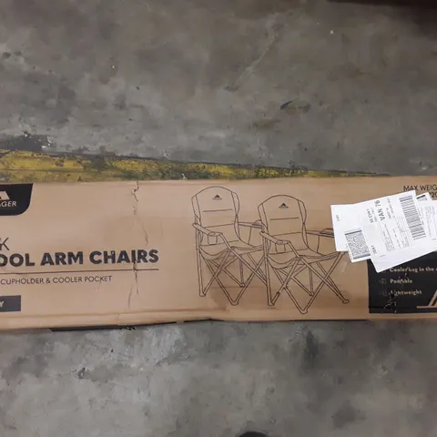 BOXED SET OF 2 CAMPING CHAIRS - GREY
