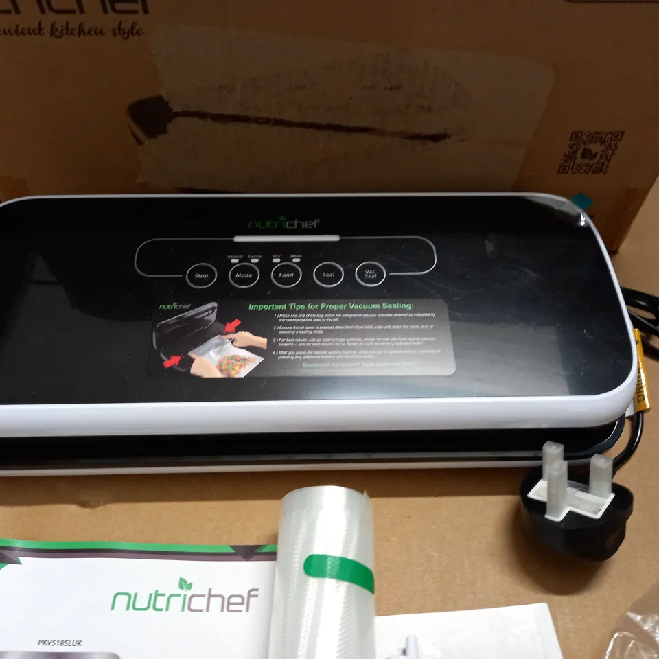 BOXED NUTRICHEF AUTOMATIC FOOD VACUUM SEALER