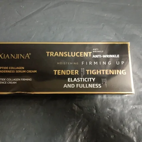 APPROXIMATELY 20 SEALED XIANJINA PEPTIDE COLLAGEN TENDERNESS SERUM CREAMS – TRANSLUCENT, ANTI-WRINKLE