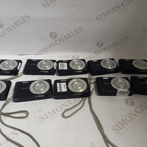 LOT OF 10 BLACK SONY CYBER-SHOT DSC-W810