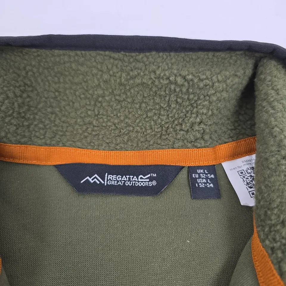 REGATTA GREAT OUTDOORS OLIVE NIGHT FLEECE JACKET – UK L (EU 52-54)