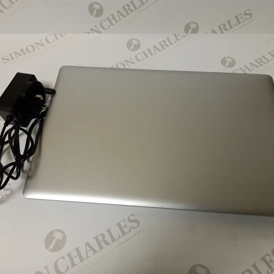 UNBRANDED SILVER LAPTOP WITH POWER LEAD APPROX. 15" SCREEN