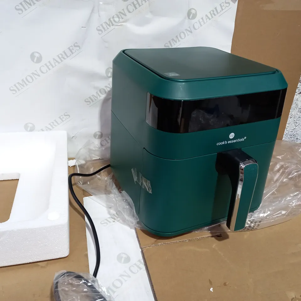 COOKS ESSENTIALS AIR FRYER WITH COOKING TRAY AND GRILL RACK COLOUR: EMERALD