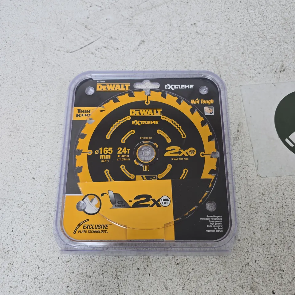 DEWALT EXTREME CIRCULAR SAW BLADE 165MM, 24T