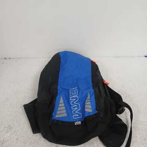 OMM BACKPACK – BLACK WITH BLUE PANEL