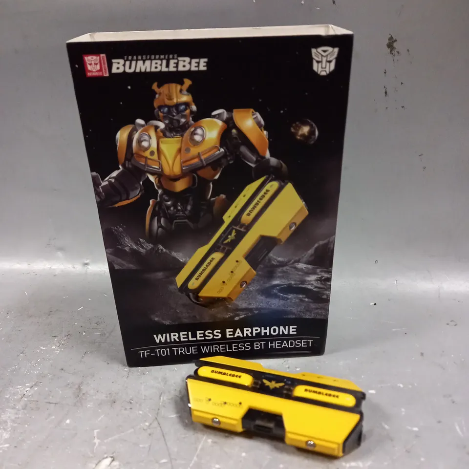 BOXED TRANSFORMERS TF-T01 BUMBLE BEE WIRELESS EARPHONES 