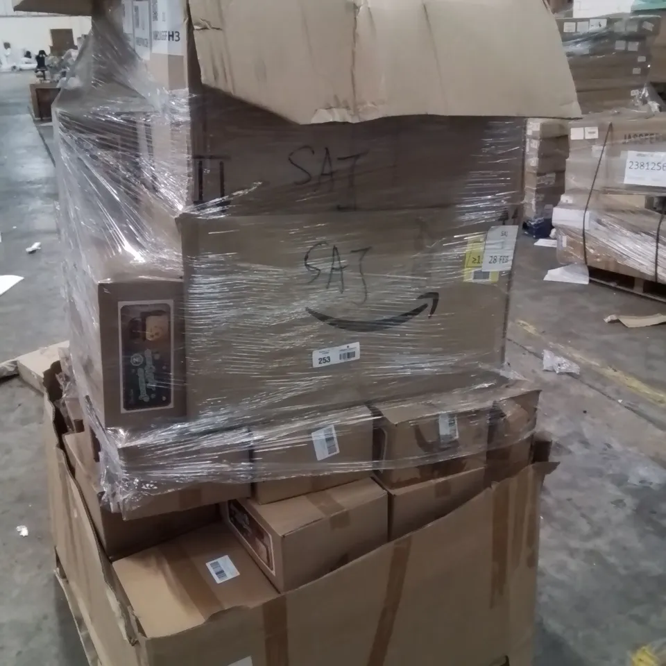PALLET CONTAINING LARGE QUANTITY OF SNOWMAN LIGHT COVERS, BABYS SNOWSUITS ECT,
