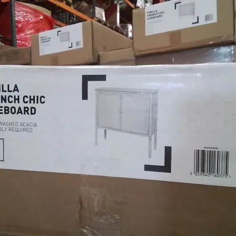PALLET CONTAINING A LARGE QUANTITY OF BRAND NEW PINILLA FRENCH CHIC SIDEBOARDS 