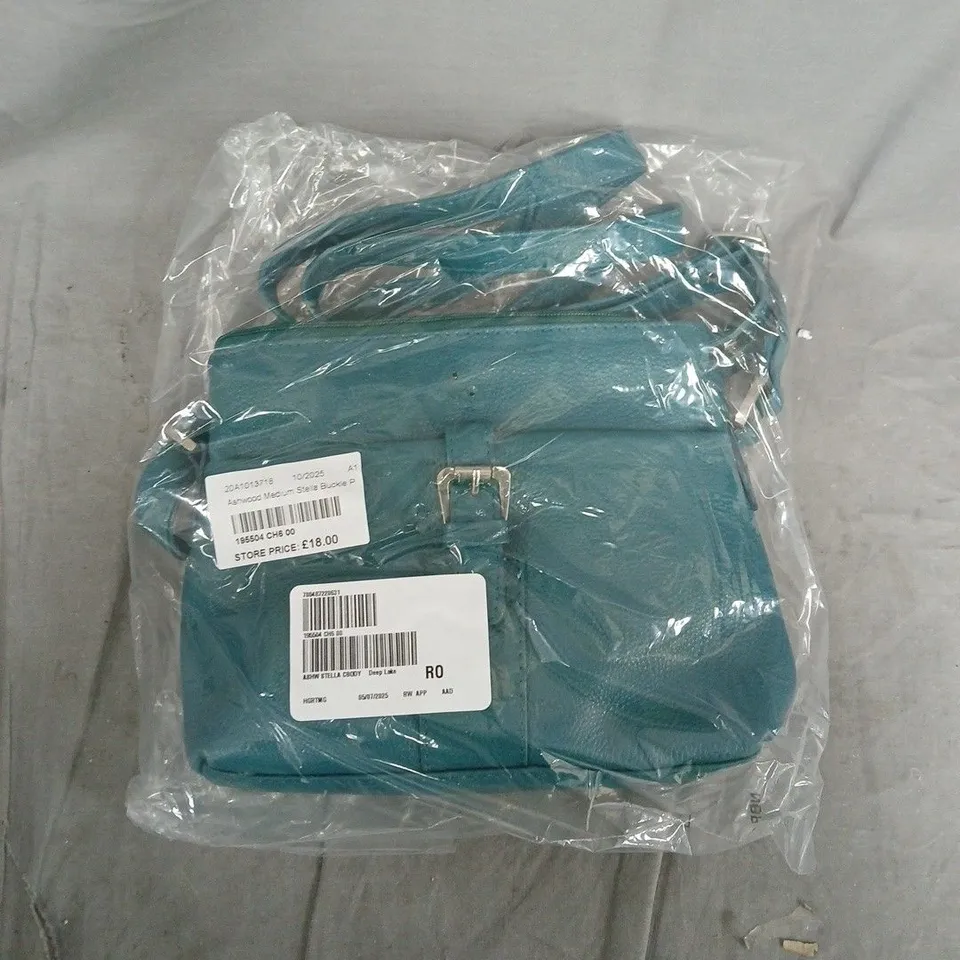 Ashwood Medium Stella Buckle P Handbag – Teal