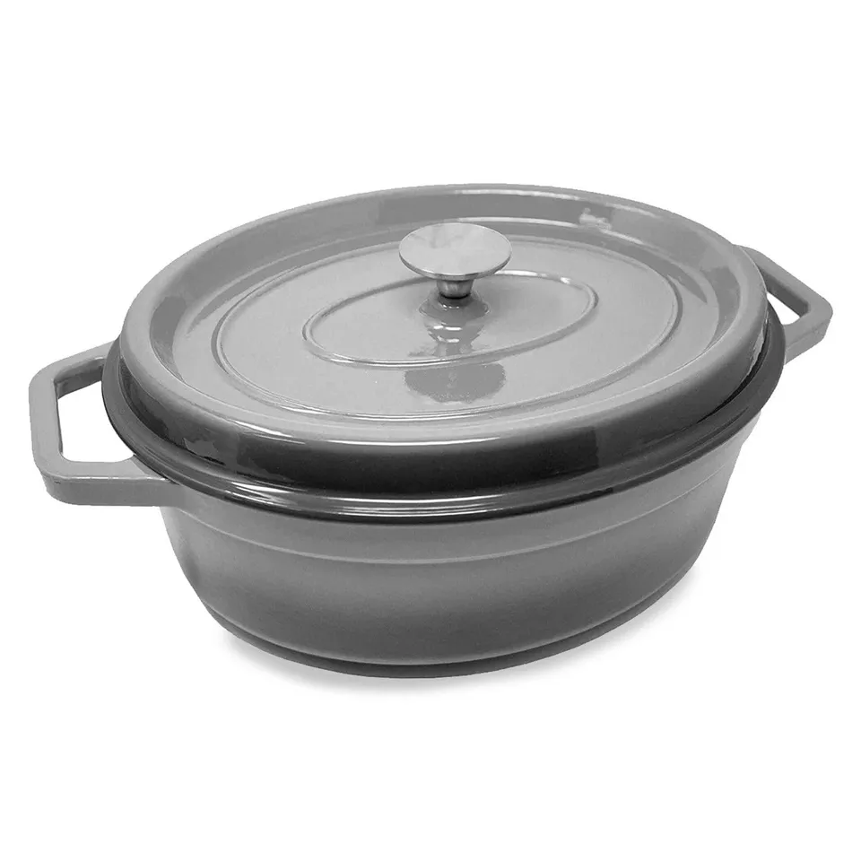 BOXED KLARSTEIN ROASTER 5.5 LITRE CASSEROLE CAST IRON ENAMELED FRYING POT