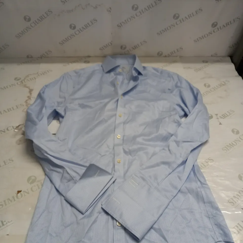 CHARLES TYRWHITT LIGHT BLUE LONG SLEEVE SHIRT SIZE M 