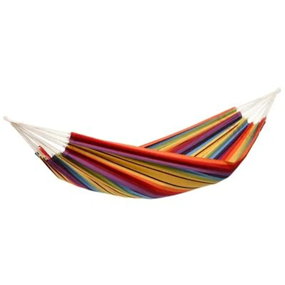 BAGGED BARBADOS DOUBLE HAMMOCK - RAINBOW (1 ITEM)