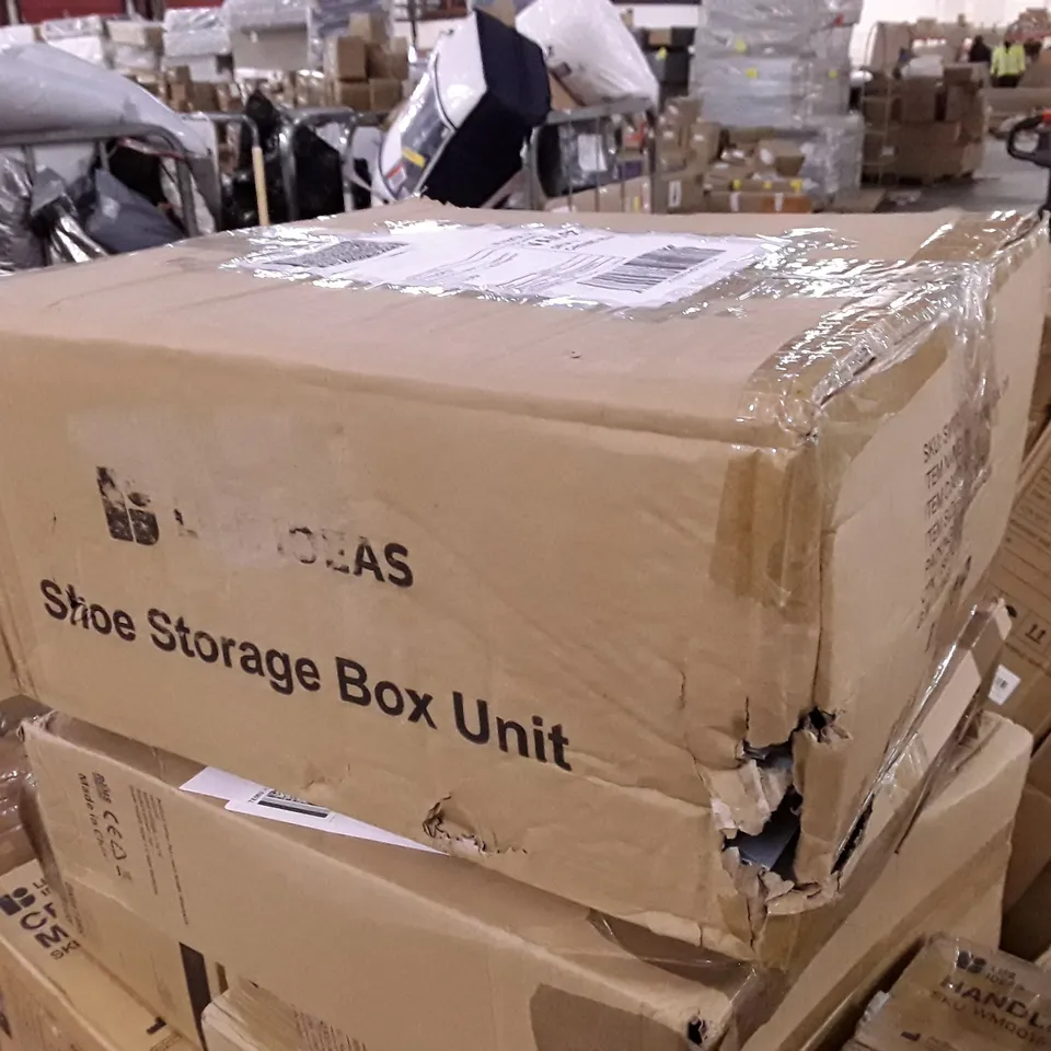 BOXED LIFE IDEAS SHOE STORAGE BOX UNIT - GREY