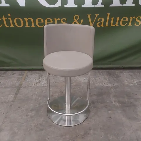 QUALITY DESIGNER MONZA STAINLESS STEEL AND PU LEATHER BAR STOOL