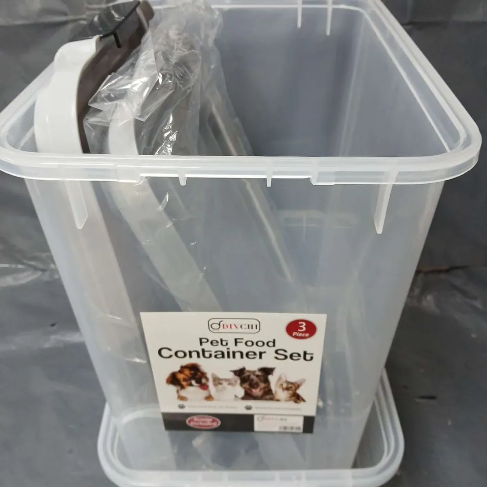 BOXED DIVCHI 3PC PET FOOD CONTAINER SET