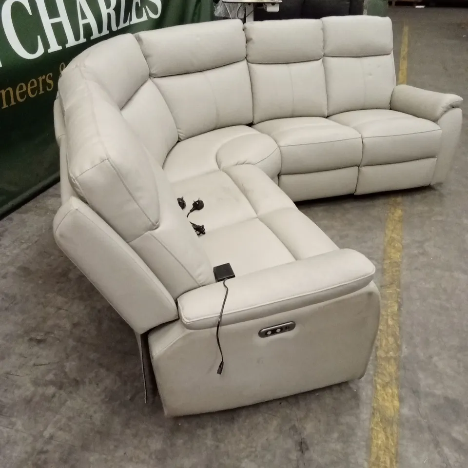 ASPIRE KINGSMERE LEATHER CORNER RECLINER SOFA RRP £2299