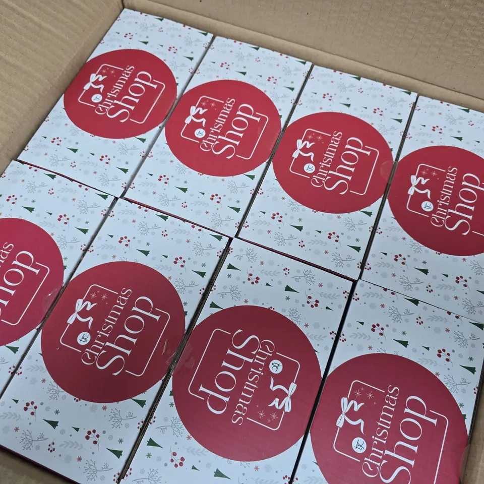 APPROXIMATELY 14 BOXED SET OF 2 WOODEN LANTERN DECORATION LIGHTS