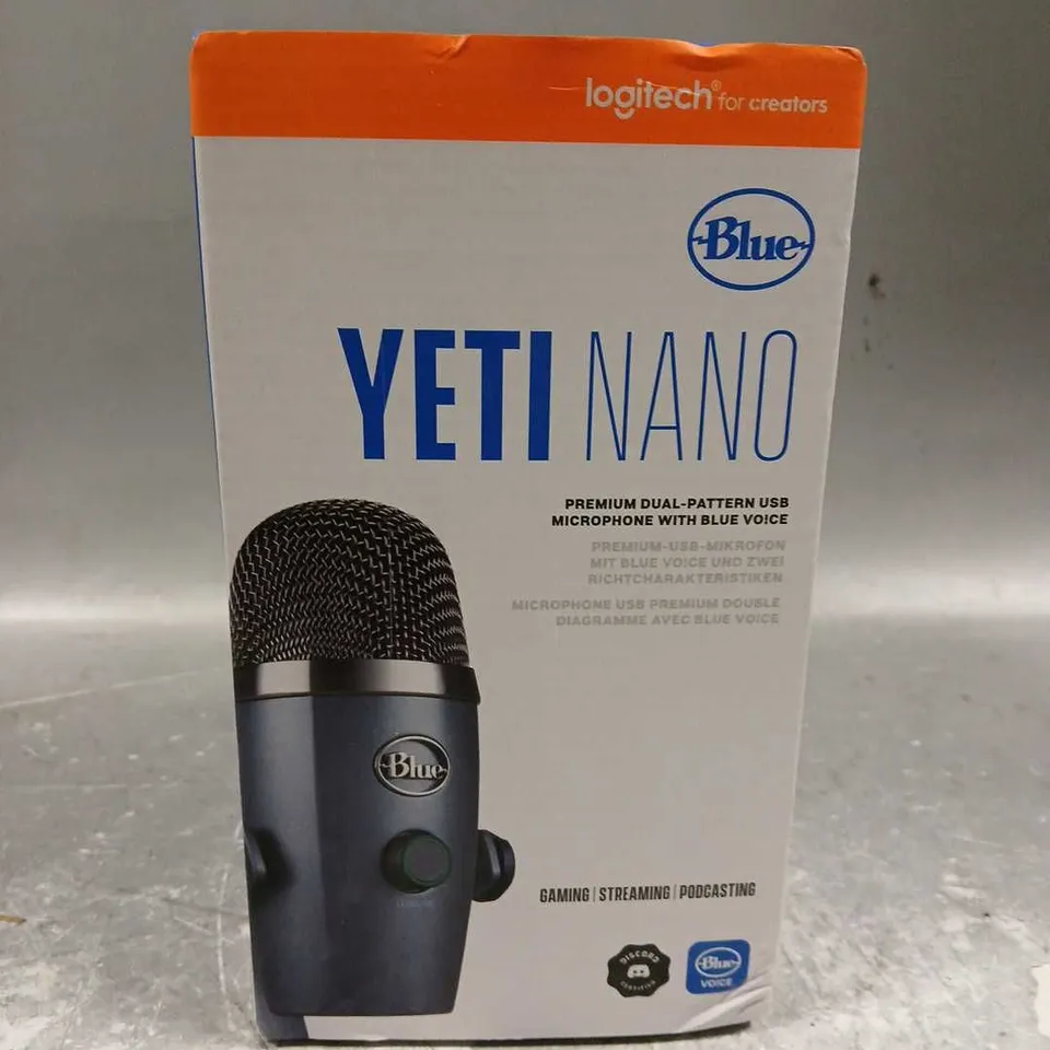 SEALED LOGITECH BLUE YETI NANO - GRAY