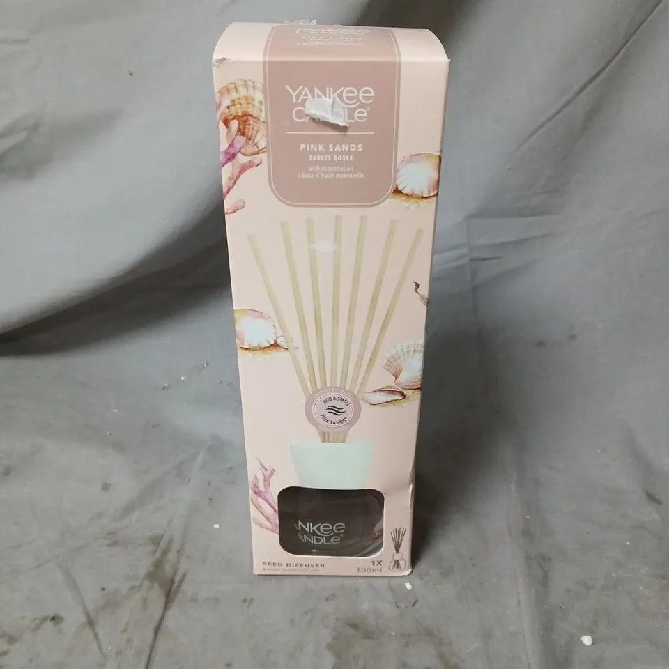 YANKEE CANDLE PINK SANDS REED DIFFUSER – 100ML – BOXED