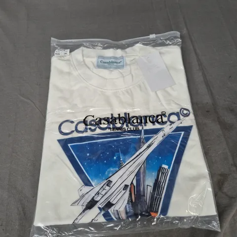 BAGGED CASABLANCA TENNIS CLUB TEE - SIZE 3XL