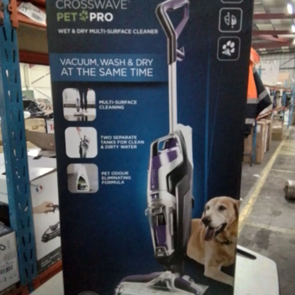 BOXED BISSELL CROSSWAVE PET PRO WET & DRY MULTI CLEANER