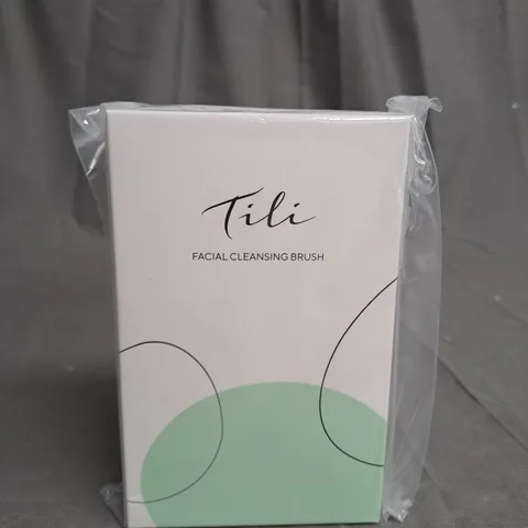BOXED AND SEALED TILI RECHARGEABLE VARIABLE SPEED SILICONE FACIAL CLEANSING BRUSH