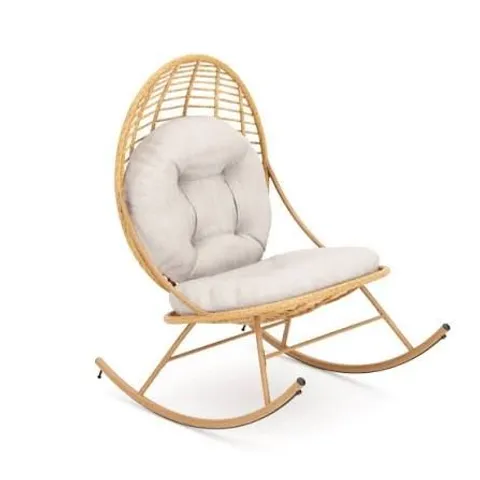 GARDEN STORIES WOVEN PADDED ROCKER CHAIR