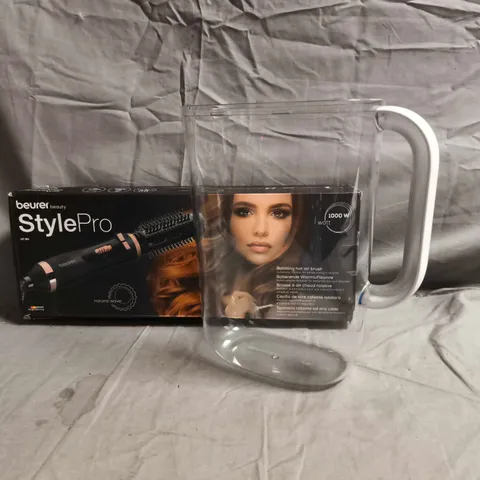 BOX OF APPROXIMATELY 5 ASSORTED HOUSEHOLD ITEMS TO INCLUDE ROTATING HOT AIR BRUSH, ETC - COLLECTION ONLY